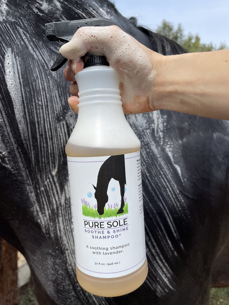 All Natural Hoof Putty Wax and Shampoo for Horses - Bundle of 7 oz. Pure Sole Hoof Wax and 32 oz. bottle of Soothe and Shine Shampoo - BeesActive Australia
