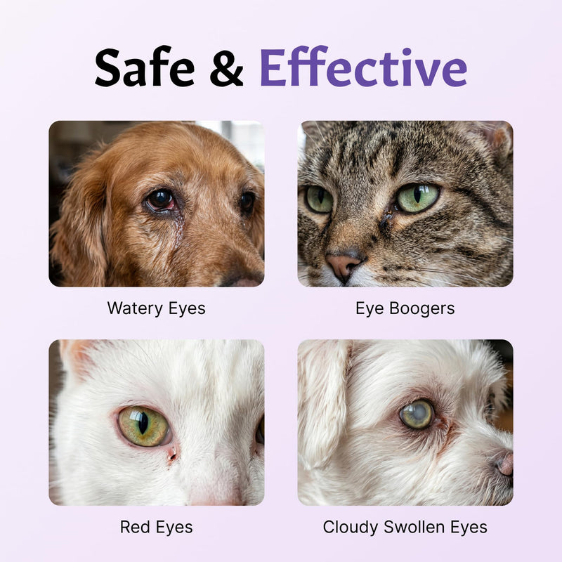 Pet Eye Care for Dogs & Cats, Gentle Eye Care Formula, for Animal Use Only, 1 Tube, Net Wt. 1/5 oz (5 g)