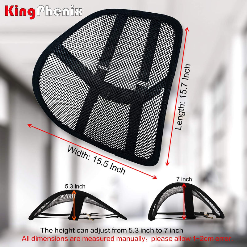kingphenix Lumbar Support (2 Pack) with Breathable Mesh, Suit for Car, Office Chair - BeesActive Australia