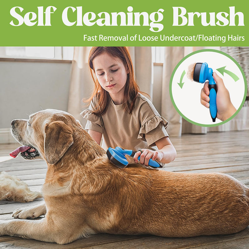 3 PCS Deshedding Dog Brush Grooming Kit for Pet Dogs Cats Poodle Dematting Comb for Removing Tangles and Knots Slicker Cat Matted Fur Cutter Pet Hair Remover Tool For Short & Long Hair DOG-G-3PCS - BeesActive Australia