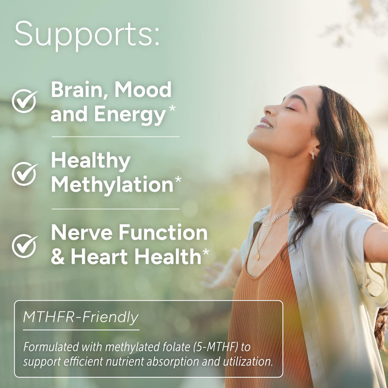 L-Methylfolate 15mg | 5-MTHF (Active B9) with Methyl B12, D3, NAC & Taurine | Premium Methylated Folate Supplement for Daily Use | Mood, Energy & Cognitive Support | 30 Capsules 30 Count (Pack of 1)