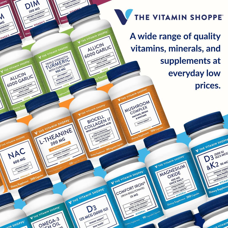 The Vitamin Shoppe Brand Men's Multivitamin, Energy Support, 300 Tablets | Complete Daily Multi With Essential Vitamins & Minerals for Men’s Health, Energy Production & Wellness Support, Gluten Free 300 Count (Pack of 1)