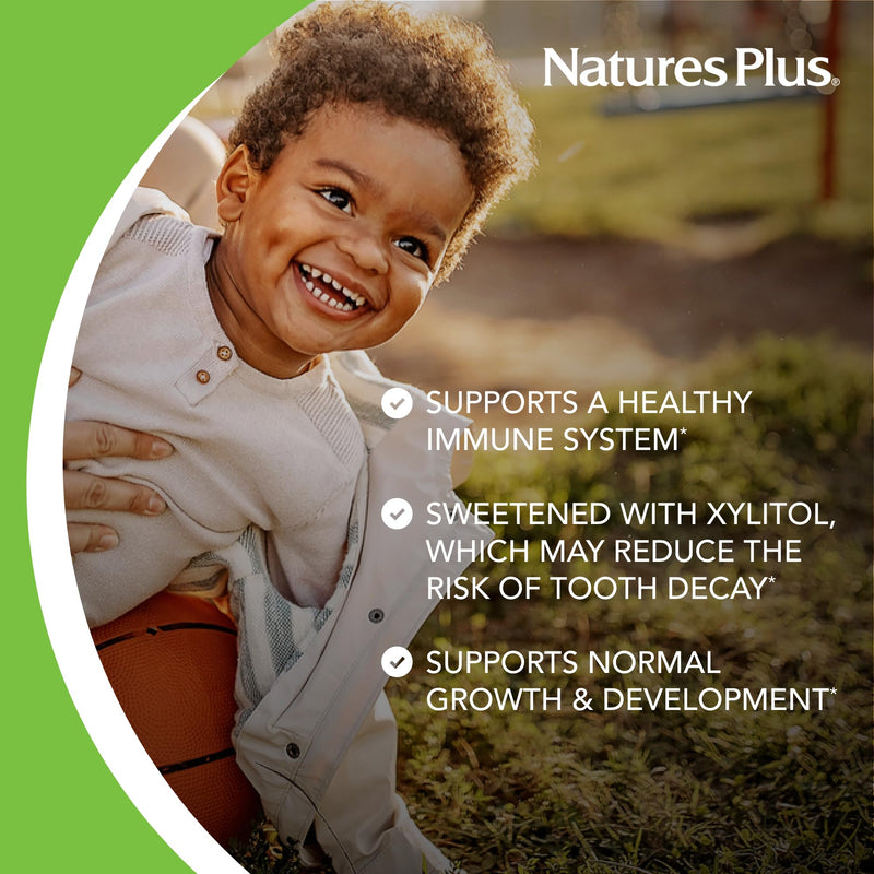 NaturesPlus Animal Parade Gold Multivitamin Children’s Chewables - Watermelon Flavor - 120 Animal-Shaped Tablets, Pack of 2 - Vitamin D3, K2 & Probiotics - Vegan, Gluten Free - 120 Total Servings 120 Count (Pack of 2)