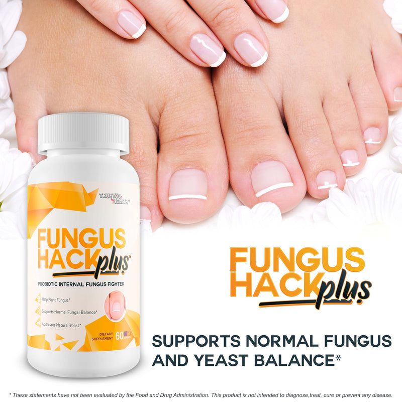 Fungus Hack Plus Probiotic Internal Fungus Fighter - Antifungal Probiotic - Nail Fungus Treatment - This Toe Fungus Treatment is Designed to Balance Probiotics to Help Fight Off Fungus