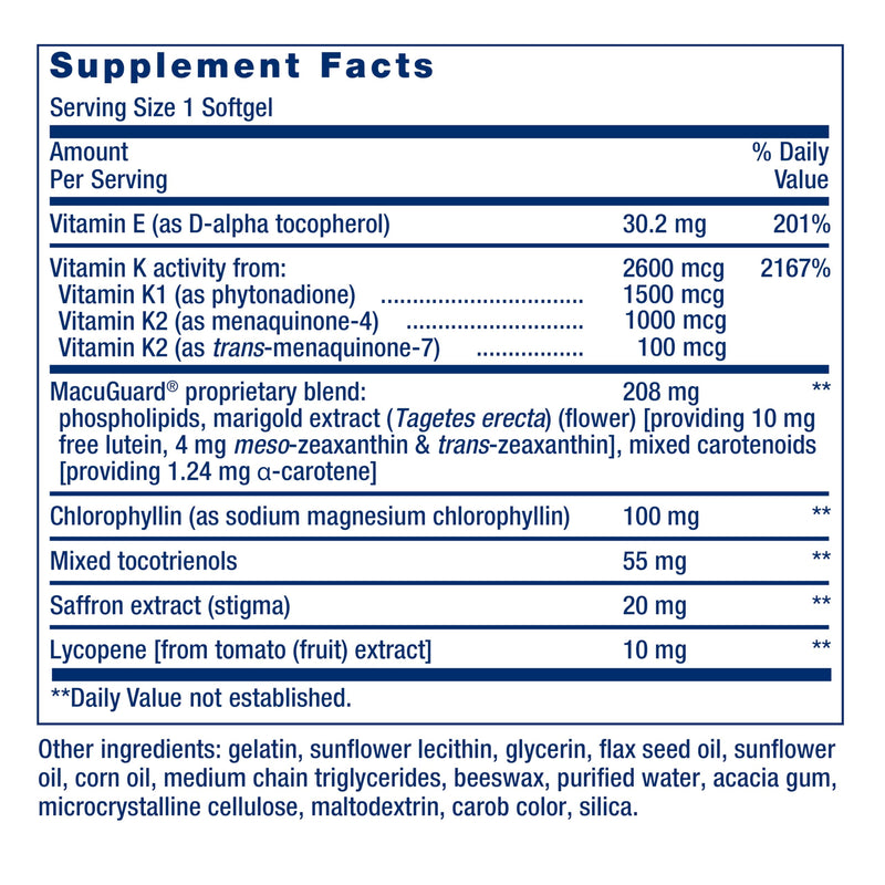 Life Extension Once-Daily Health Booster, 60 Softgels | Vitamins E, K1 & K2, Phospholipids for Eye, Bone & Heart Health, Gluten-Free & Non-GMO, 1 Daily Unflavored 60 Count (Pack of 1)