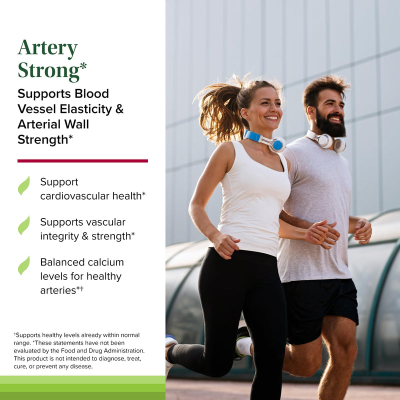 Terry Naturally Artery Strong - Vascular Elasticity & Strength - 60 Count | Arterial Flexibility, Vascular Elasticity and Cardiovascular Health Support. 60 softgels, Pack of 2.