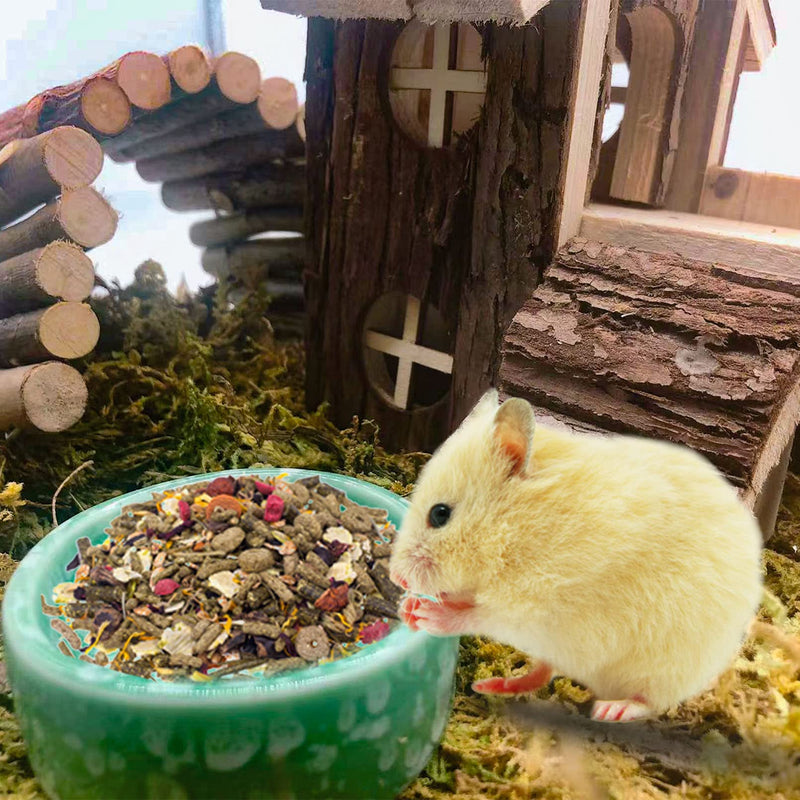 kathson 2 Pcs Hamster Food Bowl Guinea Pig Ceramic Water Bowl Small Animal Feeding Dish for Dwarf Hamster Gerbil Syrian Ferret Hedgehog Chinchilla Bunny (Green)… Green - BeesActive Australia
