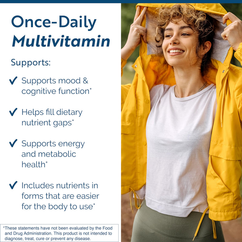Researched Nutritionals Physician's Daily Multivitamin with D3, 60 Capsules | Methylated Multivitamin, B12, B6 & Folate, Vitamin D3 2000 IU, Daily Heart & Cognitive Support, Vegetarian