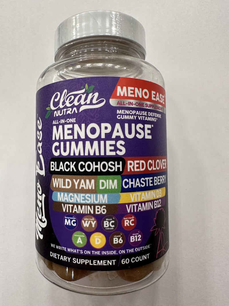 Menopause Supplement for Women Gummies with Black Cohosh, Wild Yam, DIM, Magnesium, Red Clover Chasteberry for Hormone Balance Relief Night Sweats Mood Plus Bergamot, Vitamin D3, Vitamin B6 B12 1