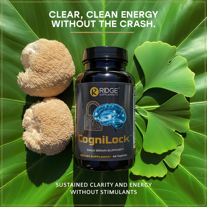 12-in-1 Nootropic Brain Supplement for Memory and Focus, Alpha GPC, Citicoline, CognatiQ™, Cognitive Support - Brain Fog Vitamins w/Lion’s Mane Lion’s Mane, 60 Count