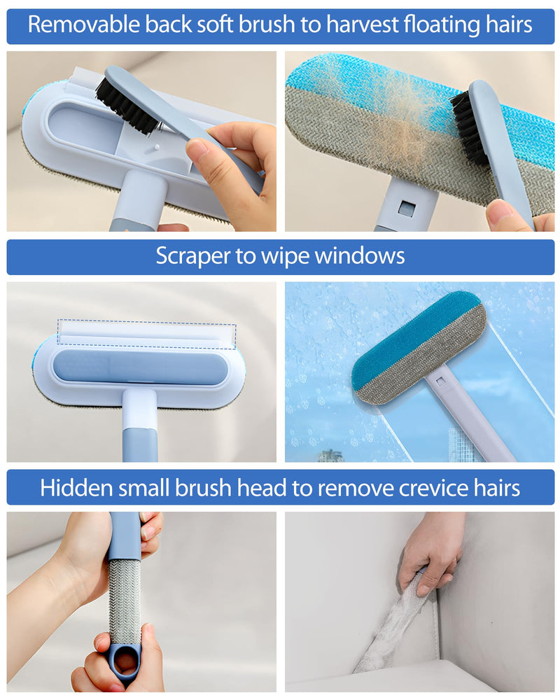 Cat Hair Remover Furniture, Pet Hair Removal for Car, Dog Hair Removal Tool with Long Handle, Pet Hair Removal Tool for Car, Sofas, Clothes, Pet Beds, Carpets, Bedding, Car Mats - BeesActive Australia