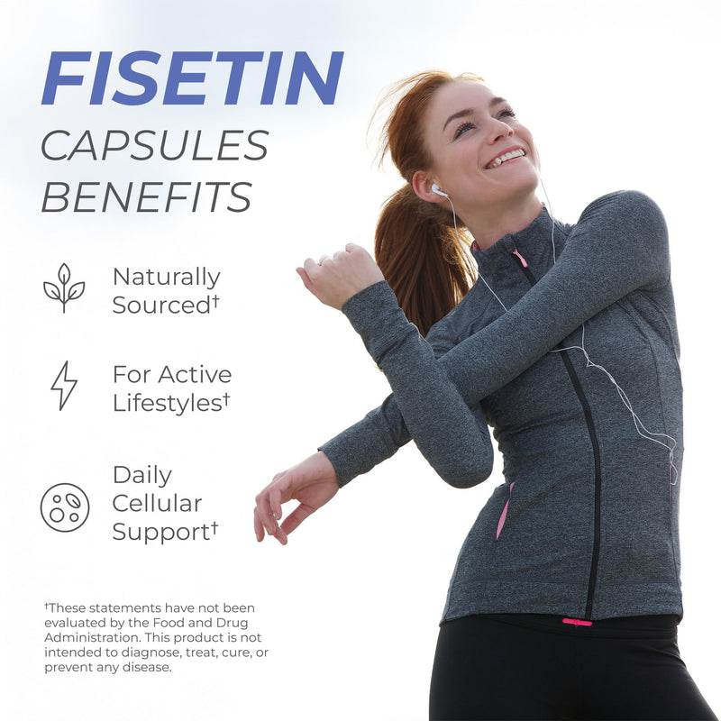 Neurogan Fisetin 500mg – Senolytic & Healthy Aging Cellular Support, 30 Ct