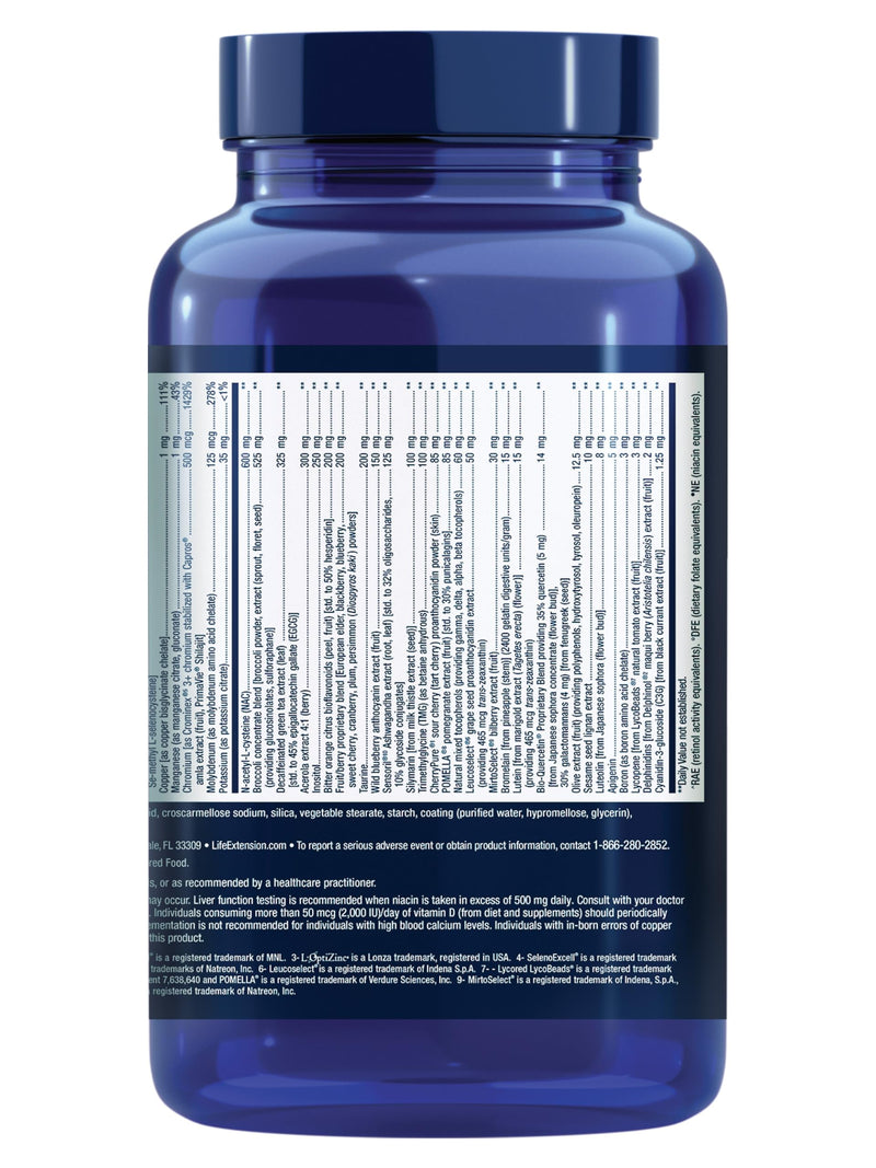 Life Extension Mix Tablets, 240 Tablets | High-Potency Multivitamin with Vitamins C, B, D, E & Magnesium, Whole-Body Health & Healthy Aging, Gluten-Free