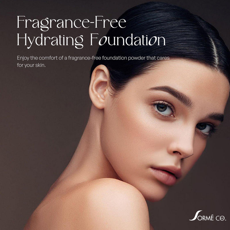 SORMÉ Believable Wet & Dry Finish Powder Foundation - Fragrance Free with Vitamin C - Hydrating, Rejuvenating with Alpha Hydroxy - Medium to Full Coverage - Flawless, Youthful & Dewy Finish - 25ml Natural Buff
