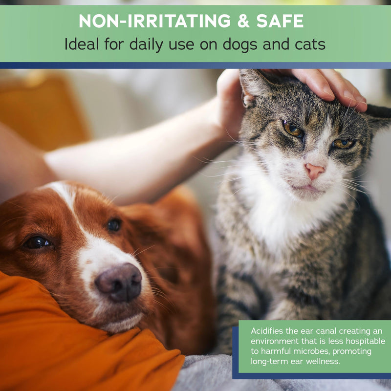 Stratford Pharmaceuticals Ear Cleaner & Drying Solution for Dogs & Cats w/Aloe Vera to Wash Debris, Wax, Odor & Irritation Relief, Sweet Pea Vanilla Scent, 8 oz - BeesActive Australia