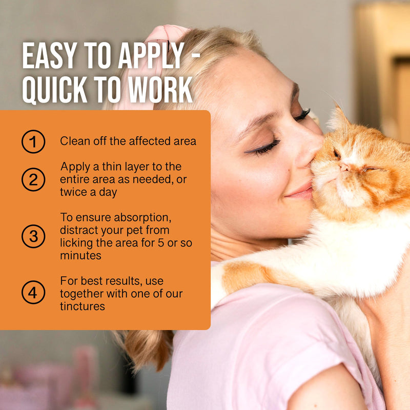 Soothe Salve for Cats - Natural Hemp Oil Balm for Cat Itchy Skin Relief & Comfort - New & Improved Formula with Manuka Honey, Coconut Oil & Herbal Extracts - 1 oz