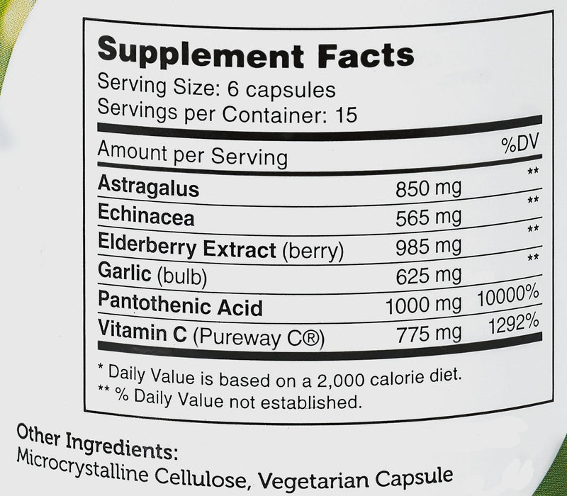 Zahler ImmunAbreve, Powerful Immune System Support, Contains Vitamin C Pantothenic Acid Echinacea and More, Certified Kosher (90 Capsules) Unflavored 90 Count (Pack of 1)