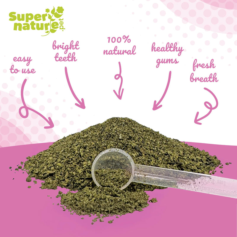 Supernature Plaque Remover for Cats 60g | 100% Natural Dental Care, Reduces Plaque & Tartar, Promotes Fresh Breath, Oral Health Support, No Toothbrush