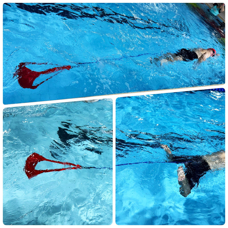 Swimming Resistance Training Set - Aquatic Resistance Belt, Swim Parachute, Pool Trainer Set A - BeesActive Australia