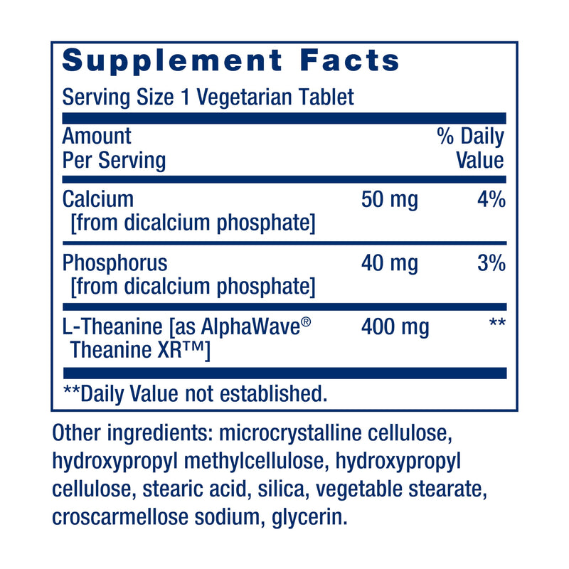 Life Extension Theanine XR™ Stress Relief – L-Theanine – Promotes a Calm Response to Daytime Stress-– Non-GMO,Gluten-Free,Vegetarian-– 30 Tablets,(Pack of 2) 30 Count (Pack of 2)