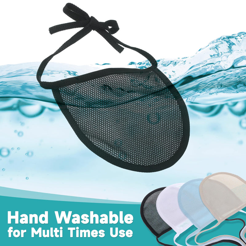 JFMkaer 4pcs Tracheostomy Dust Cover | Neck Stoma Guard Protector, Adjustable Breathable for Tracheostomy Care Dual Layers - BeesActive Australia