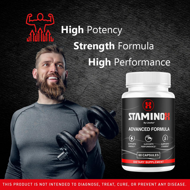 (3 Pack) Staminox Capsules - Official Staminox Pills Advanced Supplement Support - Maximum Strength, All Natural Premium Formula for Overall Health & Wellness Reviews, 180 Capsules for 3 Months