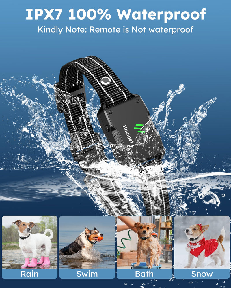 Dog Shock Collar with Remote Control - 4000FT Dog Training Collar IPX7 Waterproof Electric Collar with 4 Training Modes, Security Lock, Rechargeable e-Collar for All Breeds, Size Black - BeesActive Australia