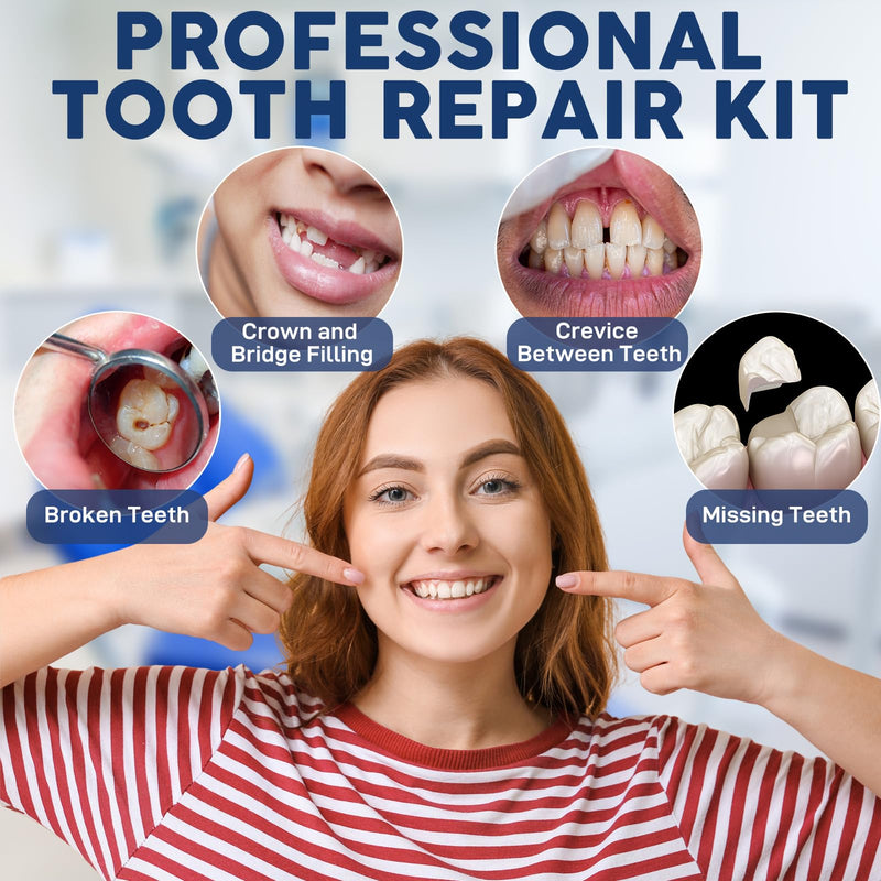 Zinc Oxide Eugenol Dental Cement Tooth Repair kit for Broken Teeth, Temporary Filling for Crowns, Tooth Filler, Cavity Filler for Teeth - BeesActive Australia