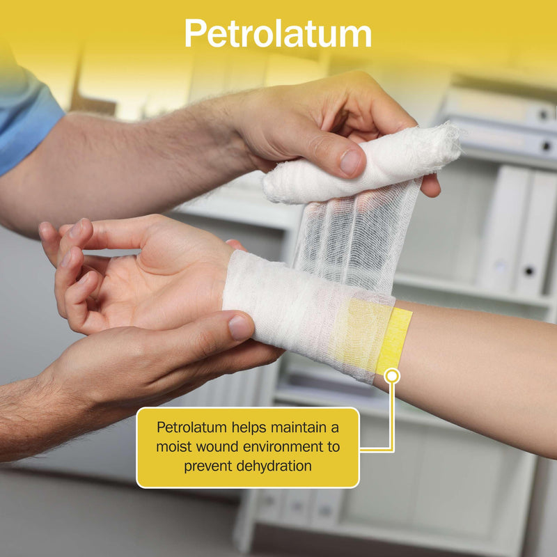 Xeroform Petrolatum Dressing 4x4-25 Sterile Petroleum Gauze Dressings - Mesh Occlusive Gauze Strip for Wound Care - Individually Wrapped, Absorbent, Non Adherent, and Latex Free - BeesActive Australia