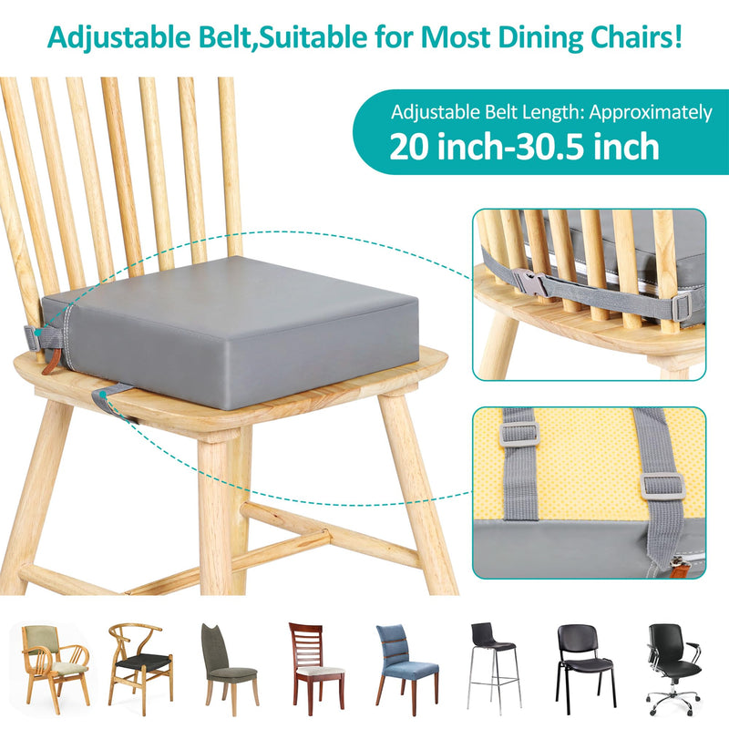 Toddler Booster Seat for Dining Table,Non-Slip Bottom Booster Seat for Table, Child/Kids/Baby Booster Seat for Dining Table with 2 Adjustable Strap Buckle,Portable Travel Booster Seat for Chair(Grey) Grey - BeesActive Australia