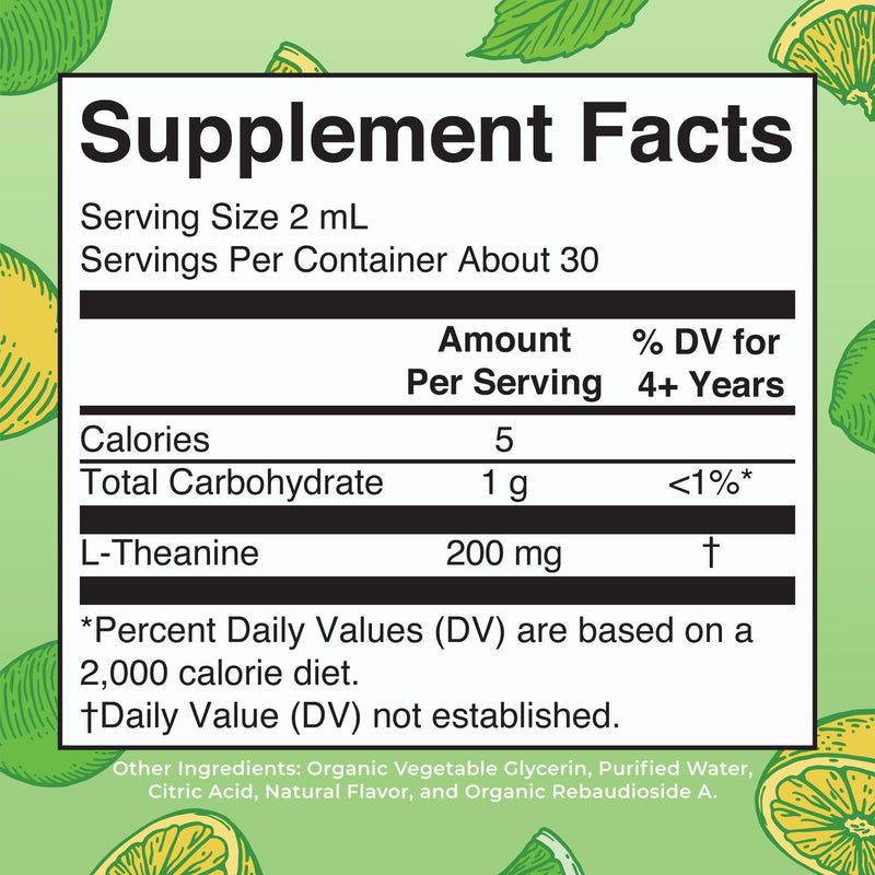 MARYRUTH'S L Theanine 200mg Liquid Drops | Mood Support for Adults & Kids | Focus Supplement | Natural Sleep Support | Vegan | Non-GMO | Gluten Free | 30 Servings (Pack of 2) 2 Fl Oz (Pack of 2)