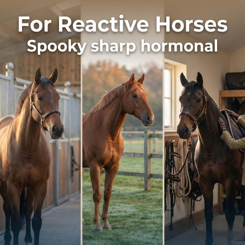 Composure | Horse Calming Supplement | Magnesium, Chamomile & Vitex (Chasteberry) Horse Calmer | Non-Sedative, Molasses-Free Magnesium Powder for Moody Mares & Hot Geldings 500g | 2 Month Supply