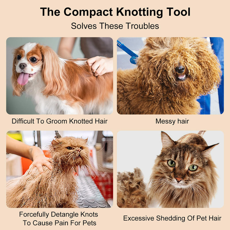 6 Pcs Knotting Comb, Knotting Comb For Dogs, Knotting Comb For Cats, Pet Knot Opener, Pet Knotting Comb, Cat Knot Remover Tool, May Efficiently On Pet Fur Remove Knots, Tangles, By Mcykcga - BeesActive Australia