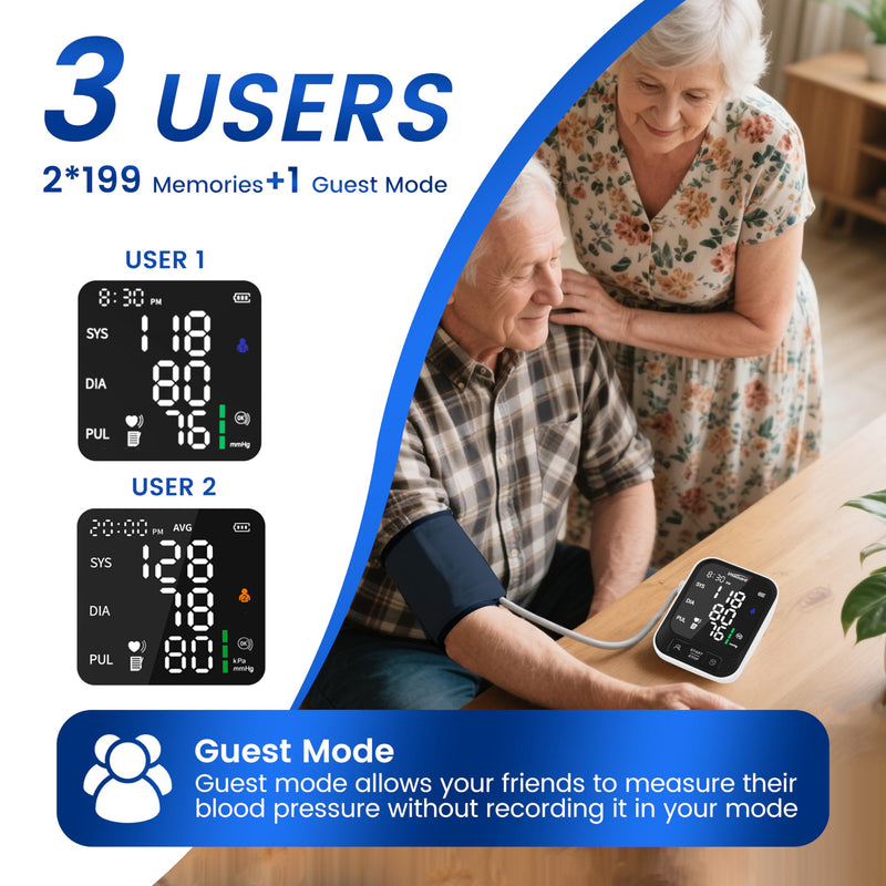 Upper Arm Blood Pressure Monitor for Home Use, FDA-Cleared FSA&HSA Eligible Medium