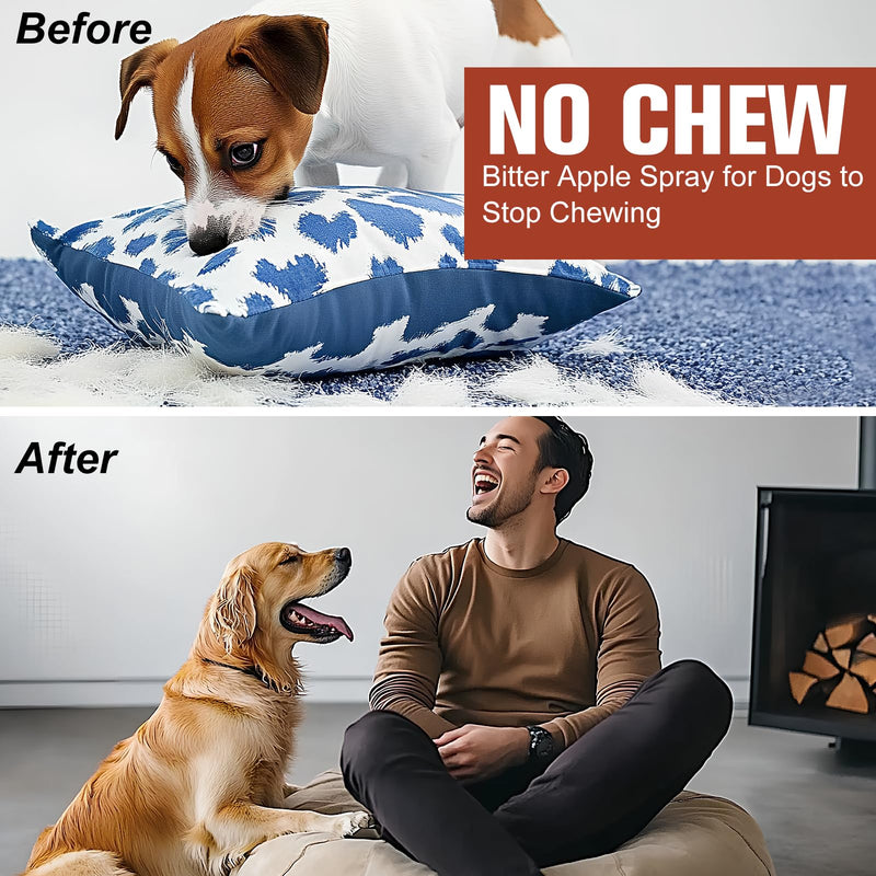 120ml Pet Anti-Chew Bitter Spray,Effective Training Solution to Deter Dogs and Cats from Chewing Furniture and Other Household Items,Safe and Non-Toxic Formula