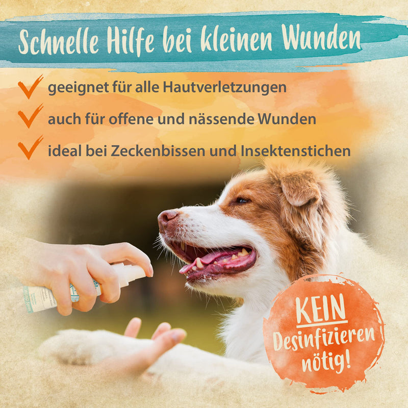 Ida Plus Wound Miracle - UNIQUE WOUND COMPLEX instead of silver spray for dogs, cats, horses - Anti-inflammatory for skin injuries - Promotes regeneration - Painless use - with probiotics - BeesActive Australia