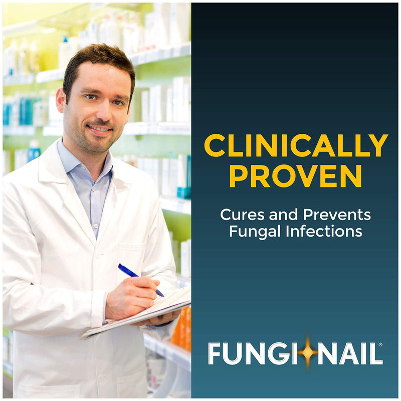 Fungi-Nail Anti-Fungal Liquid Solution, 1 Oz (Pack of 2), Kills Fungus, Athletes Foot Treatment, Toe Fungus Treatments w/Tolnaftate, Clinically Proven to Cure and Prevent Fungal Infection 1 Fl Oz (Pack of 2)