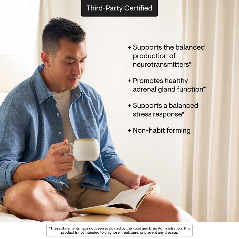 THORNE - Emotion Balance Support - Supports Mood & Stress Management* - Vitamins B6, B12 & C, 5-HTP, GABA, Rhodiola, Folate (5-MTHF) & L-Tyrosine - Third-Party Certified - Gluten-Free - 120 Capsules
