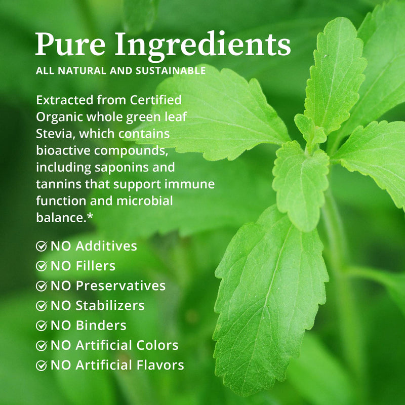 BioPure Stevia Certified Organic Extract ‚Äì Whole Leaf Herbal Tincture with Bioactive Compounds to Support Immune Function, Microbiome Balance & Gut Health ‚Äì 2 fl oz - BeesActive Australia