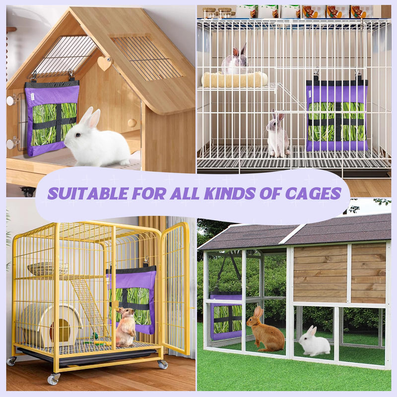 1 PCS Rabbit Hay Feeder Bag, Guinea Pig Bunny Hay Feeder,600D Oxford Durable Fabric Hanging Hay Bag for Small Pets and Animal 1 PACK - BeesActive Australia