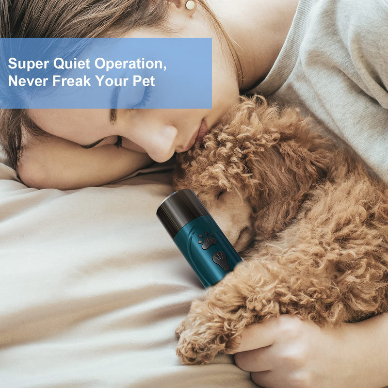 Dog Nail Grinder, Dog Nail Trimmers and Clippers Kit, Super Quiet Electric Pet Nail Grinder, Rechargeable, for Small Large Dogs & Cats Toenail & Claw Grooming,3 Speeds, 2 Grinding Wheels (A-Dark Blue) A-Dark Blue - BeesActive Australia