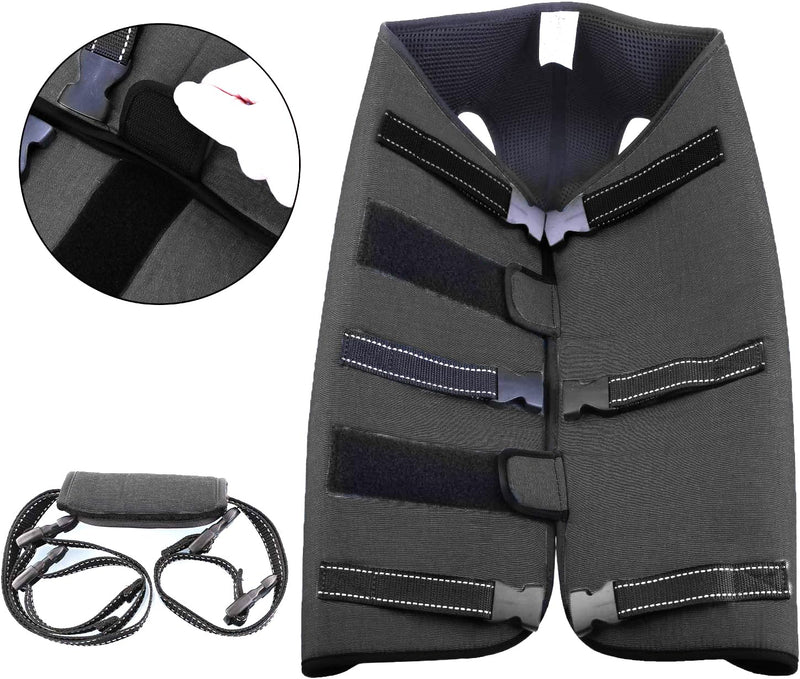 Coodeo Dog Lift Harness, Pet Support & Rehabilitation Sling Lift Adjustable Padded Breathable Straps for Old, Disabled, Joint Injuries, Arthritis, Loss of Stability Dogs Walk (Grey, M) Medium Grey - BeesActive Australia