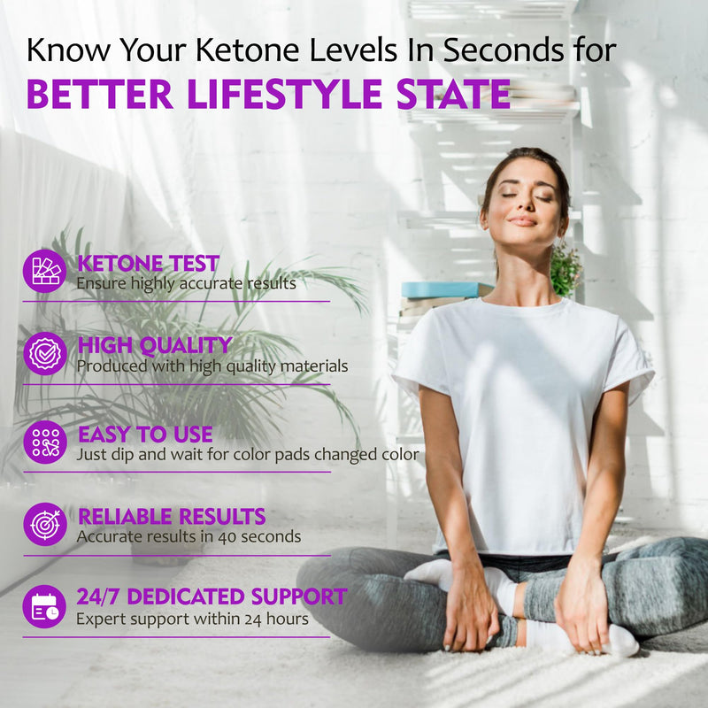 150-Count Ketone Test Strips for Urine Testing ‚Äì Monitor Ketosis for Ketogenic & Low-Carb Diets