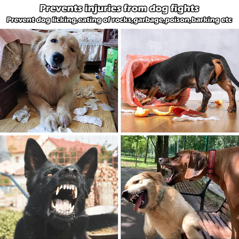 Dog Muzzle, Dog Muzzle, Mesh Soft Muzzle for Large Dogs with Reflective Adjustable Strap, Muzzle Medium Dogs, Breathable Dog Muzzle, Prevent Eating, Biting, XL - BeesActive Australia