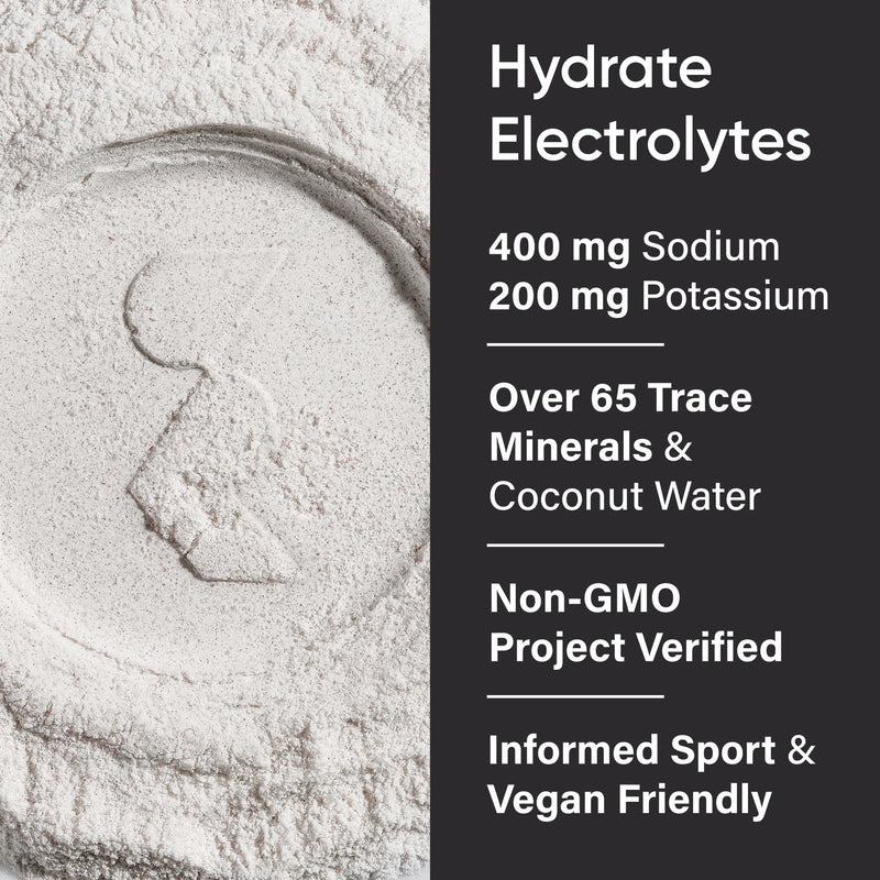 Sports Research® Hydrate Electrolytes Raspberry Lemonade, 90 Servings | Sugar-Free & Flavorful with 7 Essential Vitamins, 65 Trace Minerals, and Coconut Water for Whole Body Hydration 15.87 Ounce (Pack of 1)