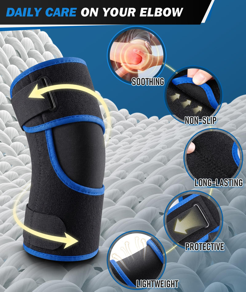 Elbow Brace for Tennis Elbow & Tendonitis- Adjustable Compression Sleeve Strap for Sports Injury, Bursitis, Arthritis Pain Relief, Elbow Support for Men & Women - BeesActive Australia