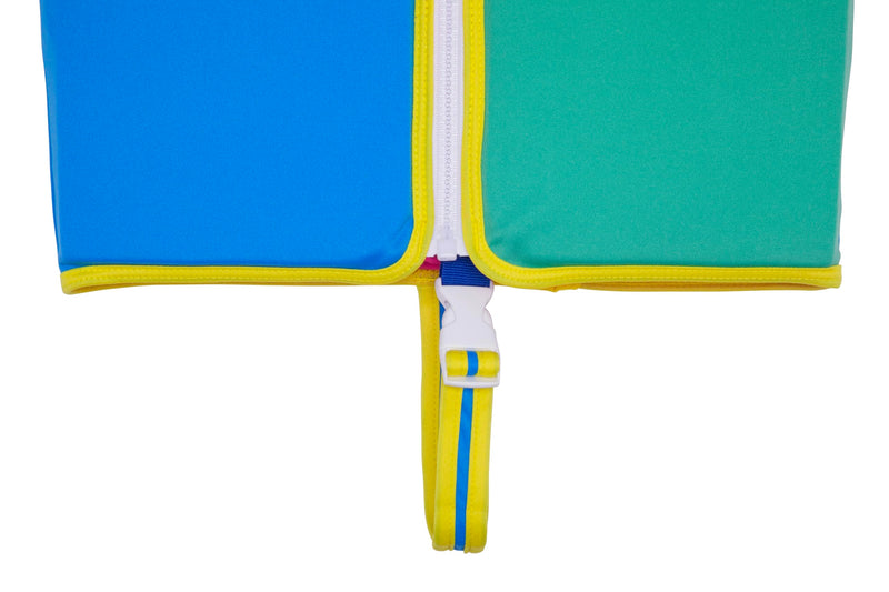 Speedo Kids' Begin to Swim Flotation Classic Life Vest UPF 50 Medium Bondi Blue/Fake Green