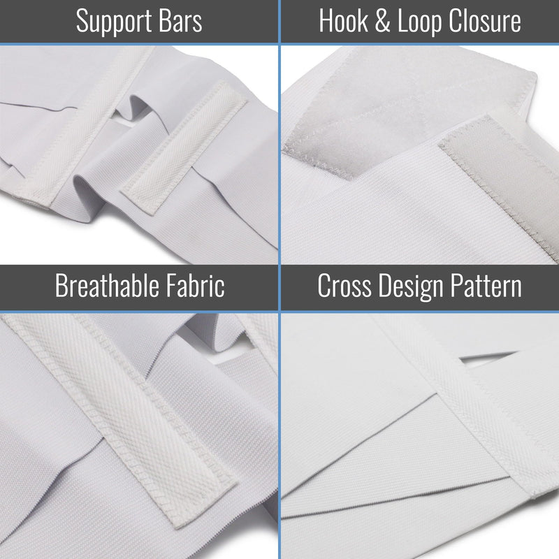 DMI Large Elastic Back Support Brace with Crisscross Design for Extra Support, Elastic Construction Provides Consistent Compression, FSA & HSA Eligible, Adjustable from 36″ - 42″ Large 36-42" - BeesActive Australia