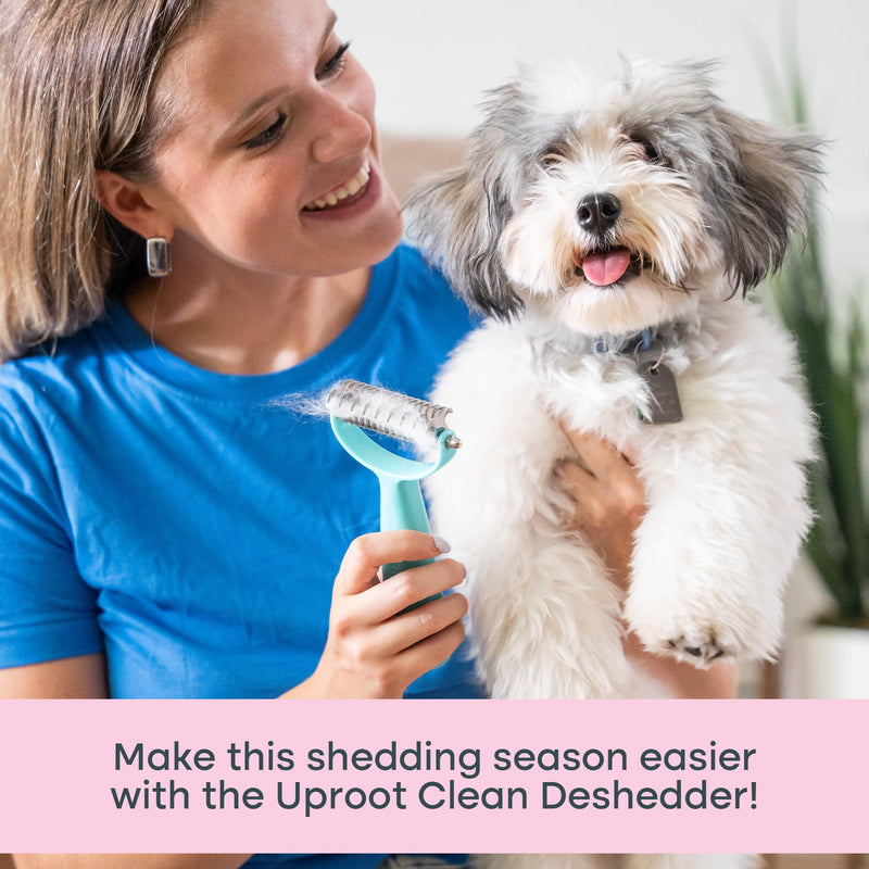 Uproot Clean Deshedder: Cat & Dog Brush for Shedding - Convenient Deshedding Dog Brush and Cat Hair Brush for Easy Grooming - by The Creators of The Uproot Cleaner Pro Pet Hair Remover! - BeesActive Australia
