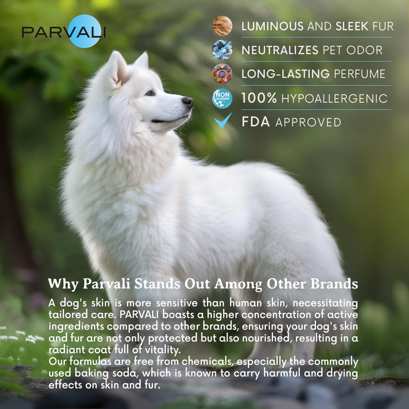 Natural Dead Sea White Glamor Pet Shampoo (250 ml, 8.45 fl oz). Gentle Bleaching for White Fur Breeds. Silky-Touch, Minerals Rich, Extra-Scented Formula for Gentle and Easy Application. Enjoy! White Fur Shampoo - BeesActive Australia